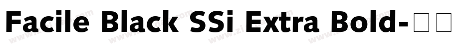 Facile Black SSi Extra Bold字体转换